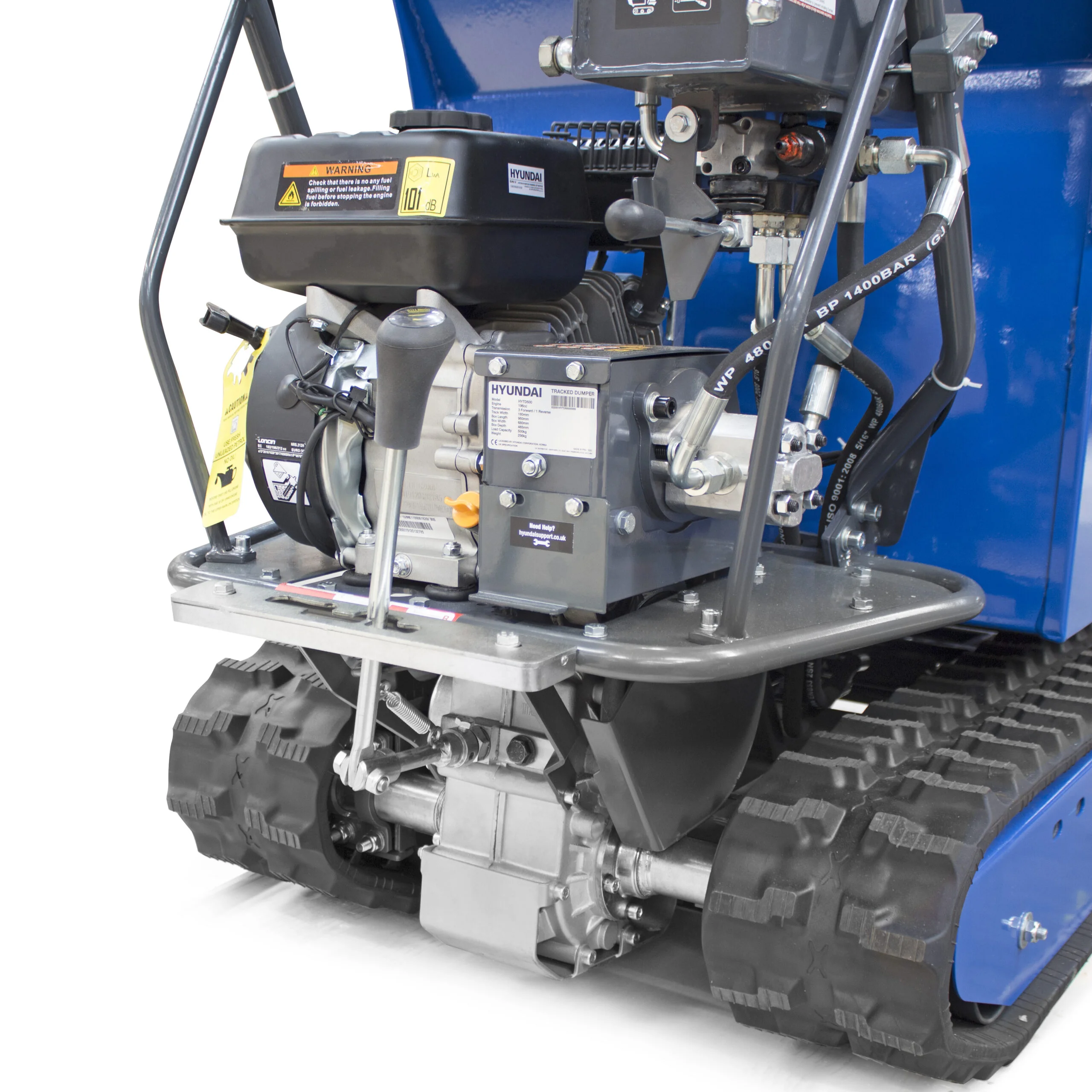 Hyundai 500kg Tracked Mini Dumper with 196cc IC200V petrol engine - Image 8