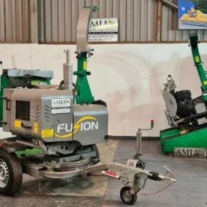 Ex Demo 38hp GL&D Fusion EVO Towable 6 inch Woodchipper with Turntable