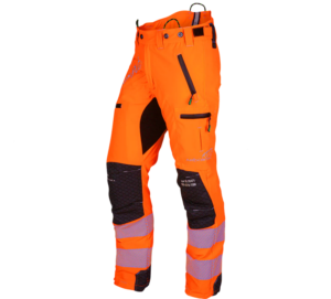 Arbortec ATHV4070 Breatheflex Pro Chainsaw Trousers Design C Class 1 - Hi-Vis Orange