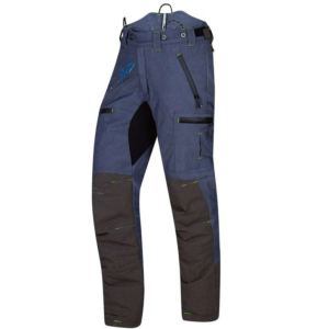 Arbortec AT4070 Breatheflex Pro Chainsaw Trousers Design C Class 1 - Denim Blue Legacy