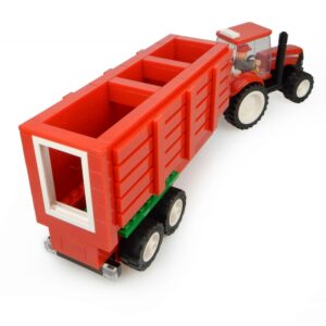 CASE IH Tractor with Hopper Trailer Building Block Kit