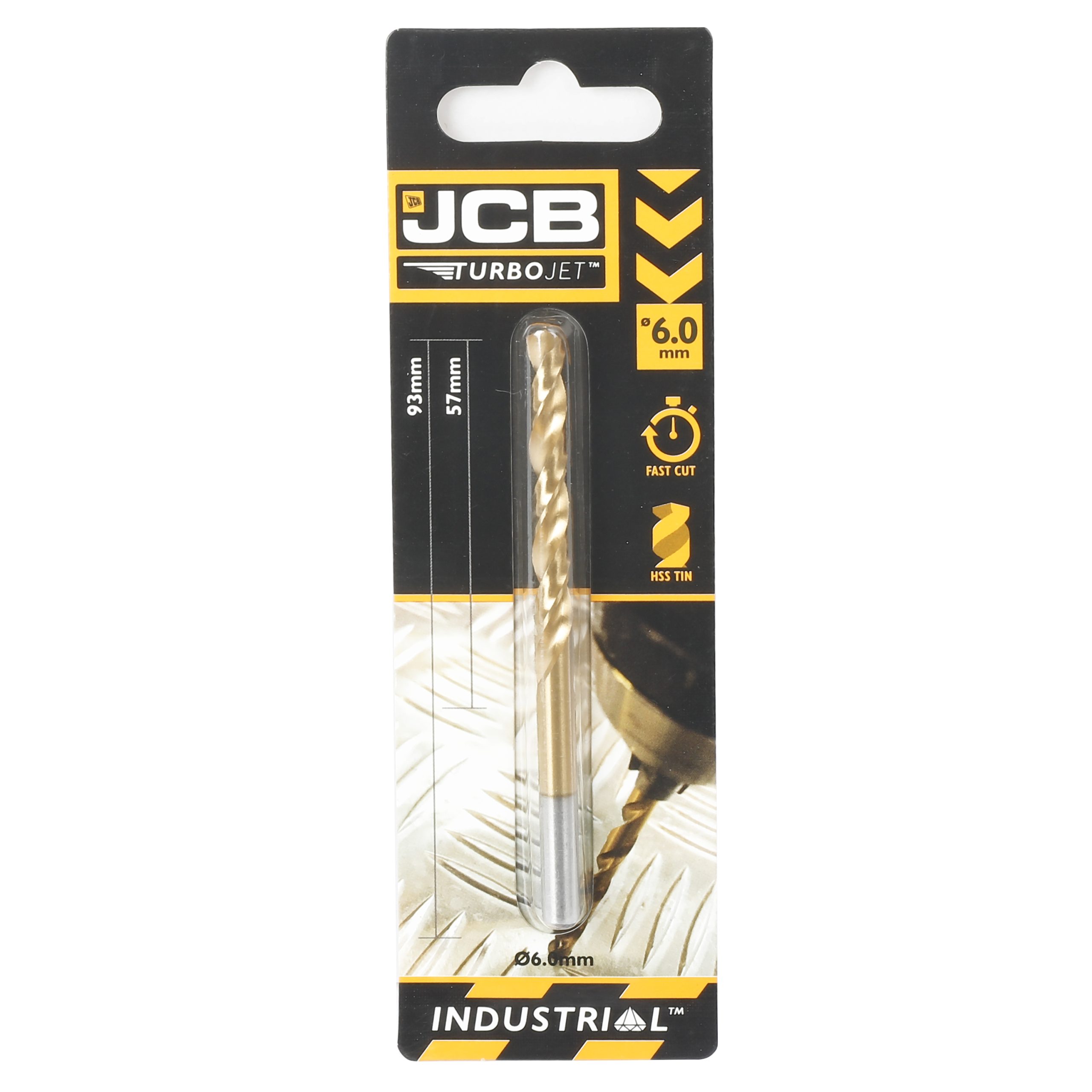 JCB TURBOJET 7 POINT HSS DRILL 6X93MM