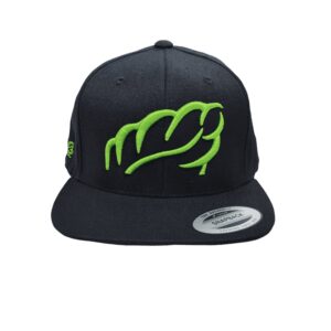 AT047 - Baseball Cap Classic Shape Heritage - Black/Lime