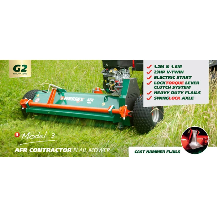 Wessex AFR-160 Flail Mower
1.6m (Contractor ATV Flail Mowers)
