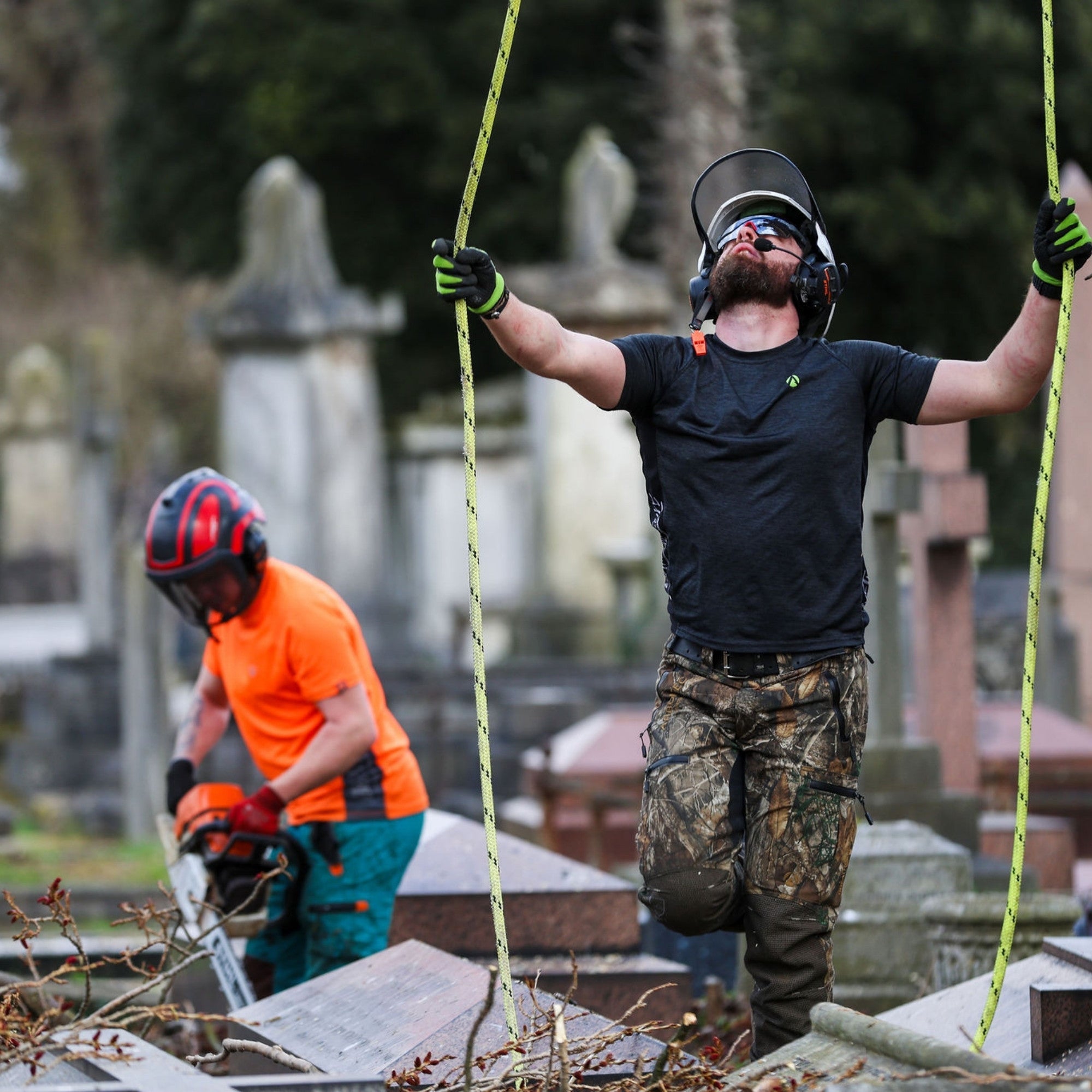 AT4060 - Breatheflex Pro Realtree Chainsaw Trousers Design A/Class 1 - Brown - Image 11