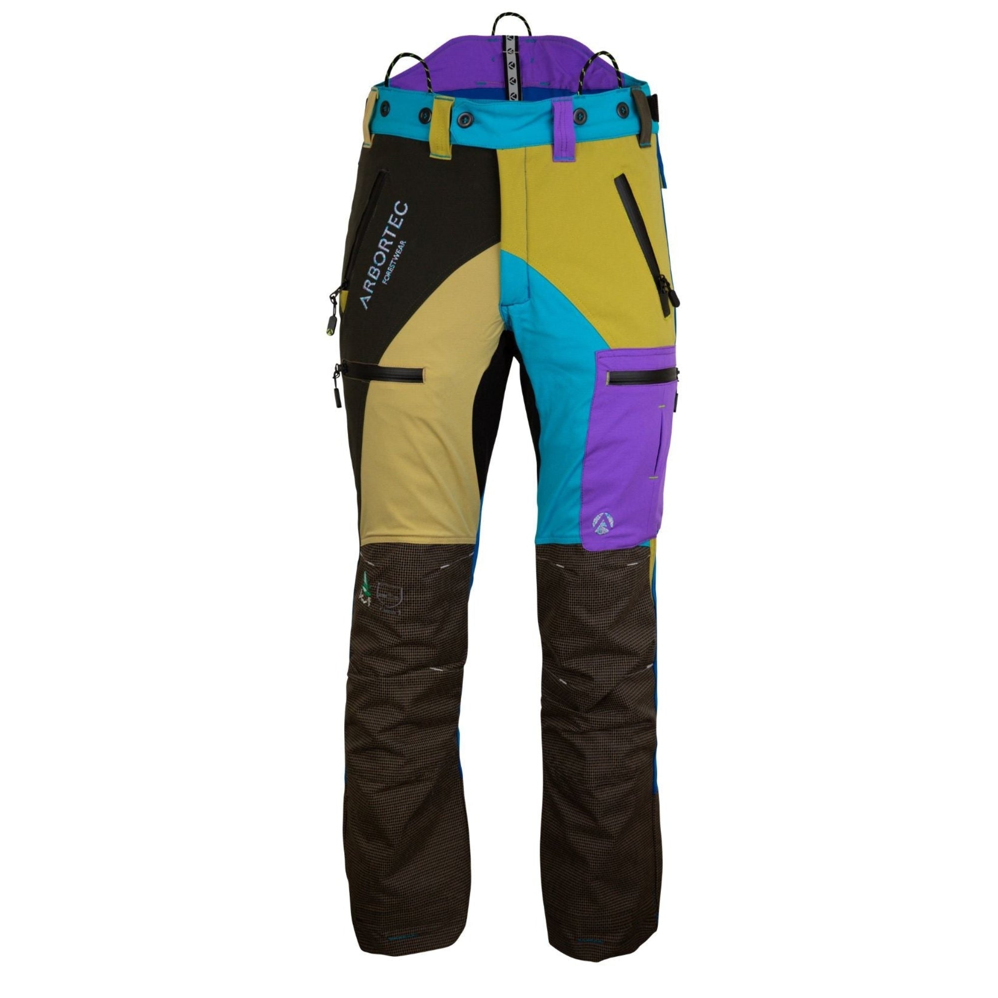 AT4070 Breatheflex Pro Chainsaw Trousers Design C Class 1 - Pastel Multi-Colour - Image 5