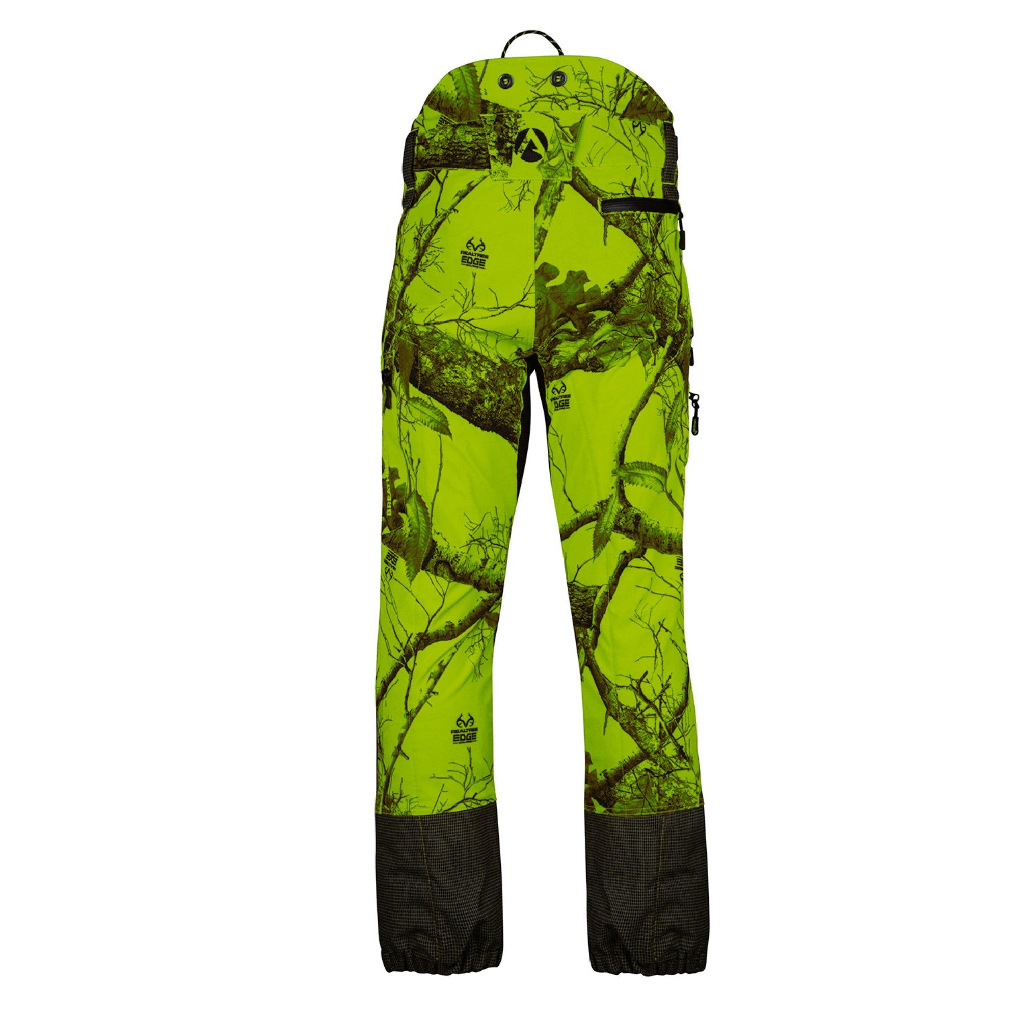 AT4070 - Breatheflex Pro Realtree Chainsaw Trousers Design C/Class 1 - Lime - Image 2