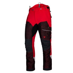 AT4090 - Arbortec Deep Forest Chainsaw Trousers Design C/Class 1 - Red