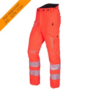 ATHV4050 Breatheflex Chainsaw Trousers Design C Class 1 - Hi Vis Orange