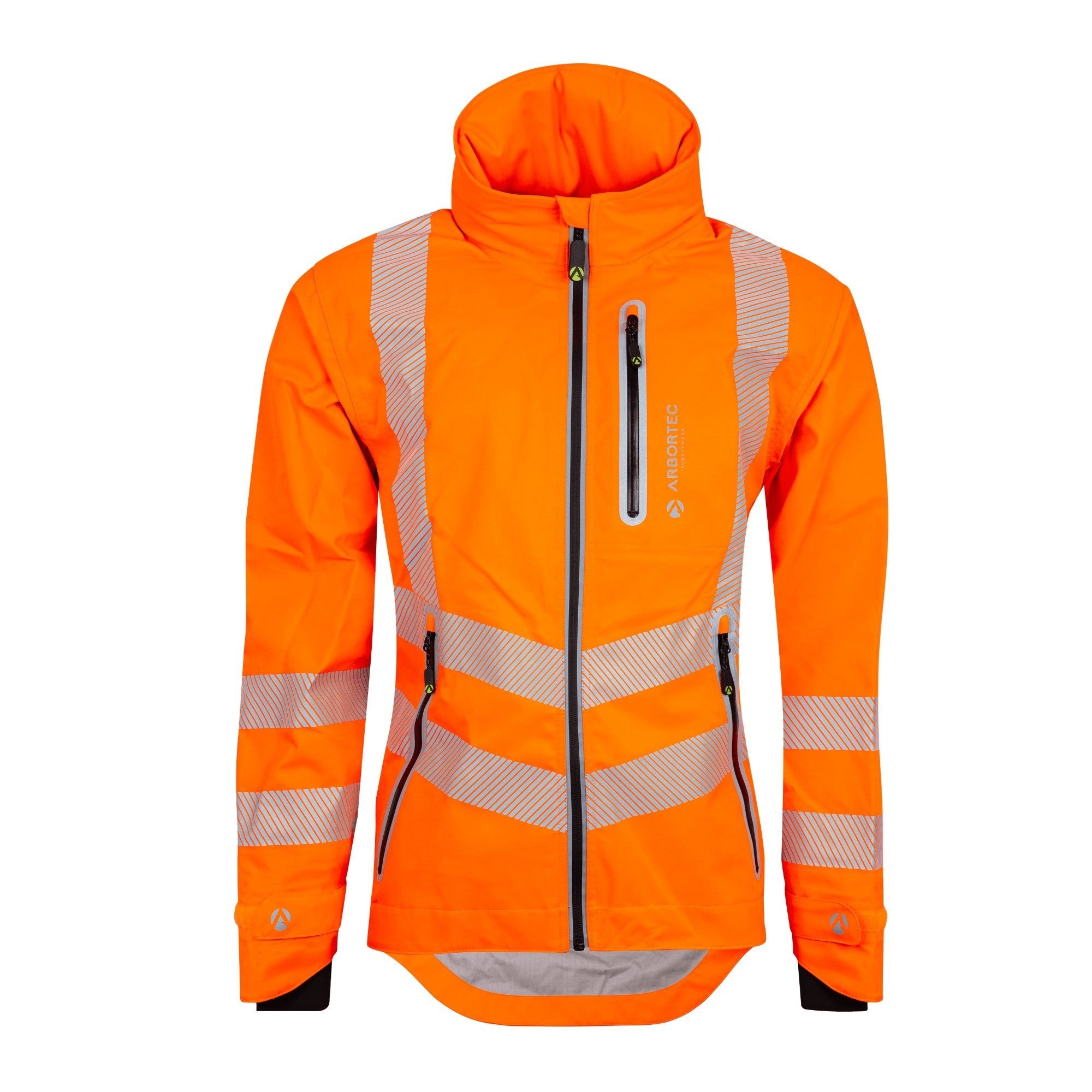 ATHV4420(F) Full Zip Waterproof Women’s Work Jacket – Hi-Vis Orange - Image 2