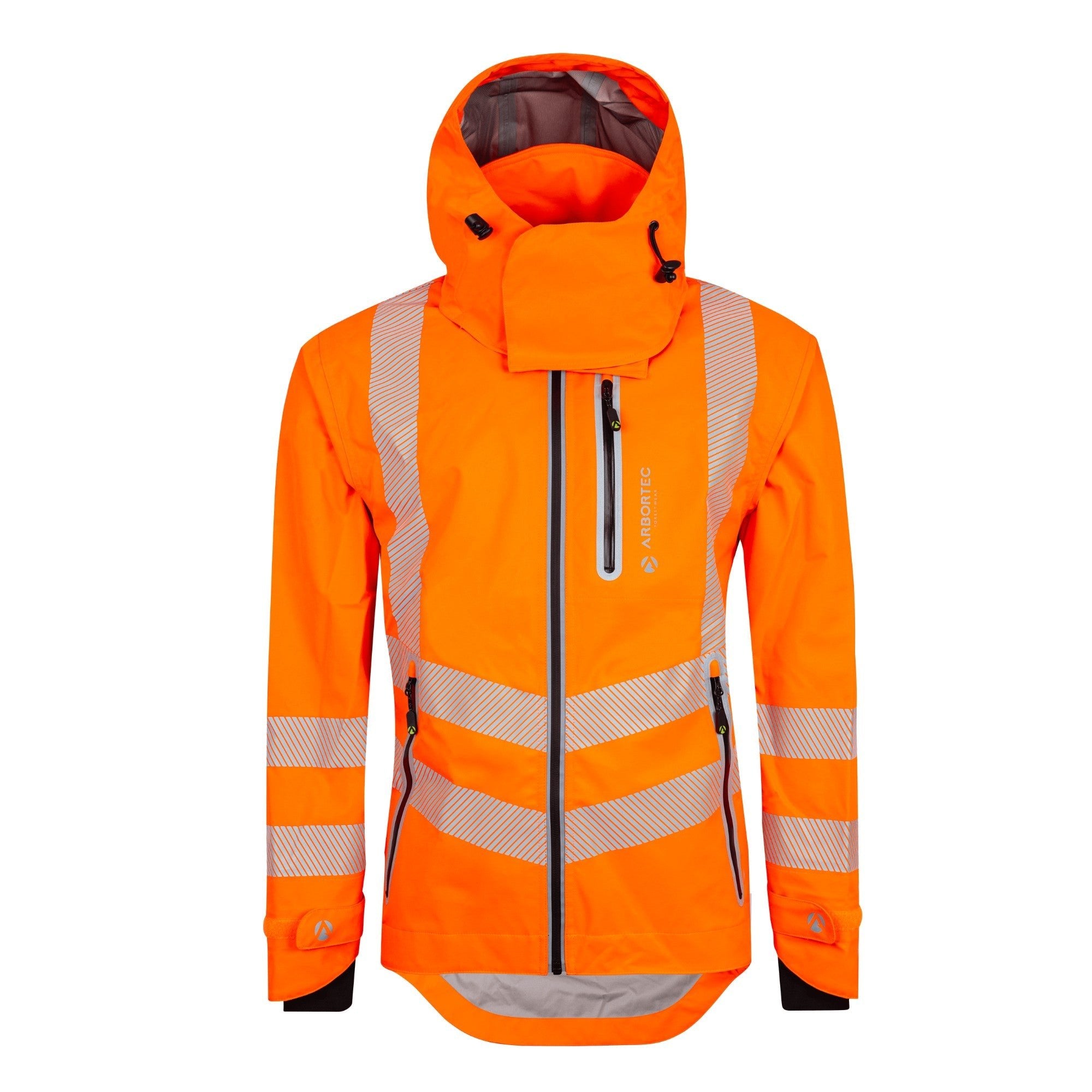 ATHV4420(F) Full Zip Waterproof Women’s Work Jacket – Hi-Vis Orange - Image 4