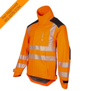 ATHV4460 - Heavy Duty Half Zip Waterproof Jacket - Hi Vis Orange