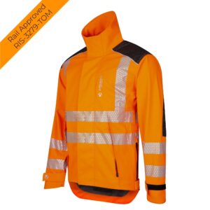 ATHV4480 - Heavy Duty Full Zip Waterproof Jacket - Hi Vis Orange