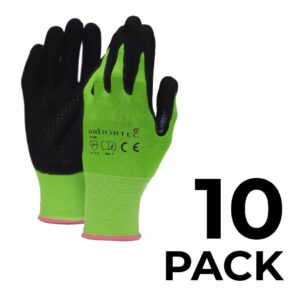AT150 Microfoam Nitrile Grip Climbing Gloves â€“ 10 Pack